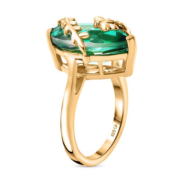 GP Trionfo Kollektion - Pfau Triplett Quarz und Kanchanaburi blauer Saphir-Ring - 6,54 ct. image number 4