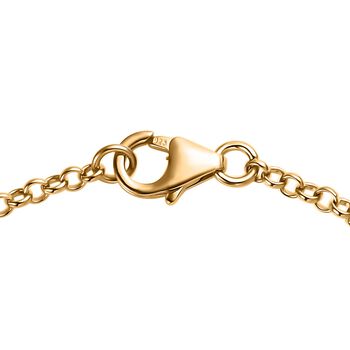 Afrikanischer Amethyst Armband ca. 19 cm 925 Silber vergoldet ca. 3.71 ct