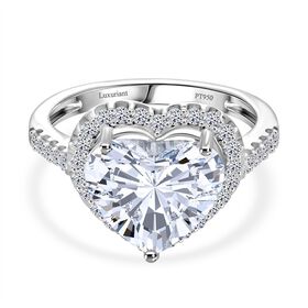 LUXURIANT IGI zertifizierter VS-EF Labor Diamant Ring in 950 Platin - 5,50 ct.