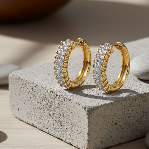 LUXURIANT SGL zertifizierte VS-EF Labor Diamant Ohrringe - 1 ct. image number 2