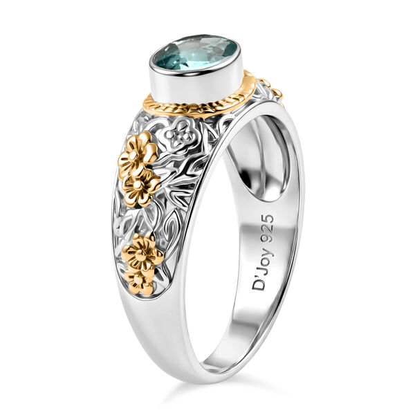 D'Joy Royal Bali -  Blauer Apatit Ring 925 Silber (Gr&ouml;&szlig;e 17.00) ca. 1.35 ct image number 3