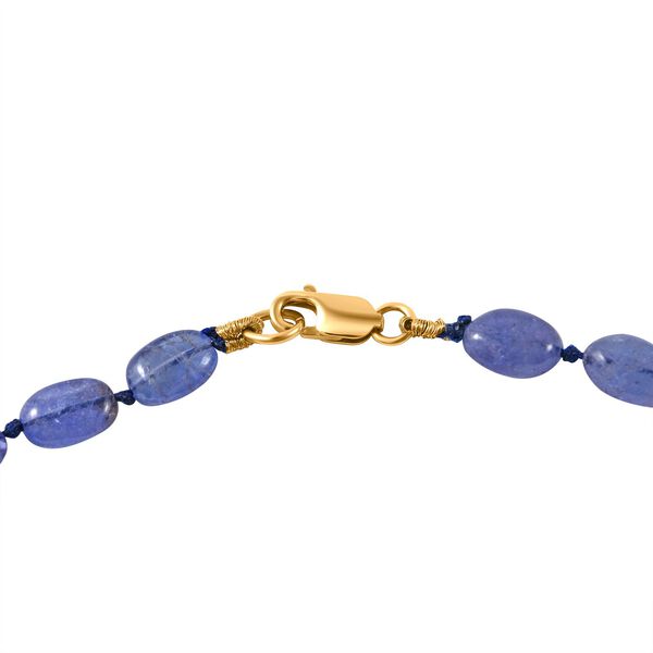 Tansanit Halskette ca. 45 cm 585 Gold ca. 100,00 ct. image number 3