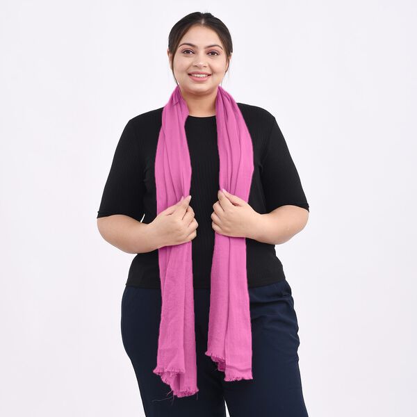 LA MAREY - Kaschmirwolle Schal, Rosa image number 2