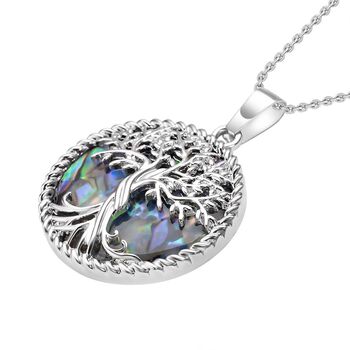 Abalone Muschel Schmuckset Reiner Edelstahl und Legierung ca. 2.00 ct