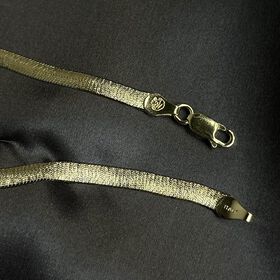 Italienisches Fischgräten Armband, ca. 19 cm, ca. 3,74g