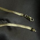 Italienisches Fischgrät-Armband, 925 Silber vergoldet, ca. 19 cm, ca. 3,74g