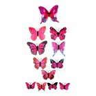 Set mit 48 bunten 3D-Magnet-Schmetterlingen und 48 doppelseitigen Klebebändern image number 5