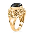 2er Set - Labradorit Ring und Anhänger mit Kette, (Größe 21.00) (10-15 Werktage Lieferzeit), goldfarben, ca. 14.00 ct image number 4
