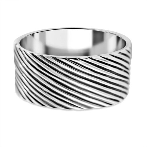 Strukturierter Ring in 925 Silber image number 0