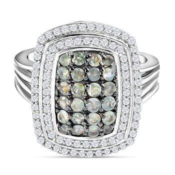 Alexandrit und Zirkon Ring - 1,56 ct.