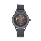 Reiner Edelstahl IP-Schwarz-Plattierung Uhren 10.25 cm ca. 35,00g