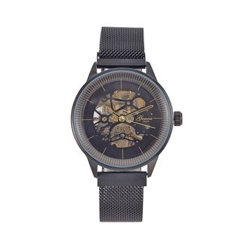 Reiner Edelstahl IP-Schwarz-Plattierung Uhren 10.25 cm ca. 35,00g