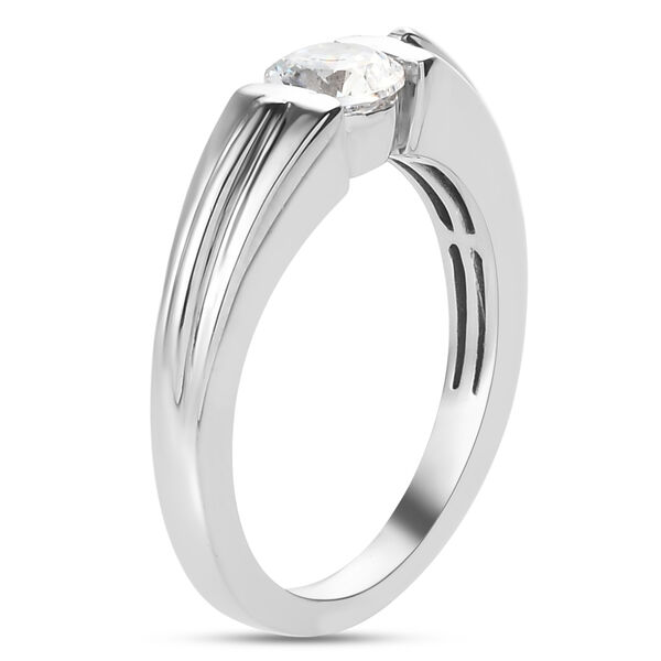 LUSTRO STELLA Hergestellt mit Feinster ZIRKONIA Ring 925 Silber platiniert image number 5