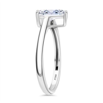 LUXURIANT IGI zertifizierter D/IF Labor Diamant Ring in 950 Platin - 1,02 ct.