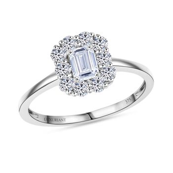 LUXURIANT SGL zertifizierter VS-GH Labor Diamant Ring in 375 Wei&szlig;gold - 1 ct.