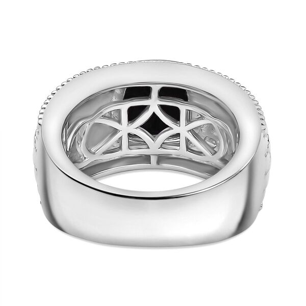 Schwarzer Spinell Ring in Silberton - 3,02 ct. image number 6