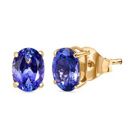 AAA Tansanit Ohrringe in 585 Gold - 2,23 ct.