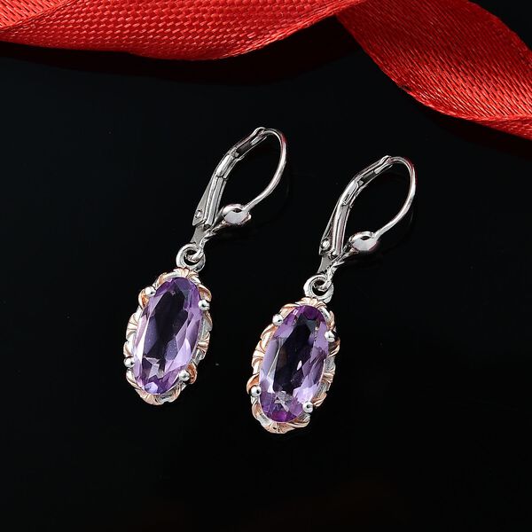 AA Rose De France Amethyst Ohrringe - 3,66 ct. image number 2