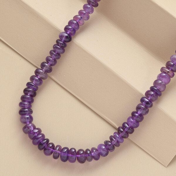 Afrikanische Amethyst-Halskette, 45cm - 140 ct. image number 2