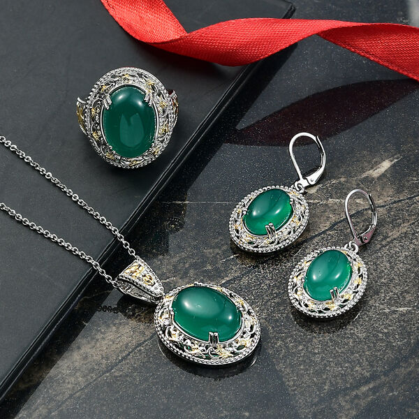 Verde Onyx Schmuckset - 40,86 ct. image number 2