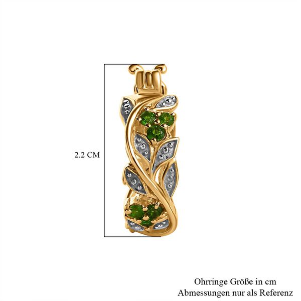 ALLORO AA natürliche Chromdiopsid-Ohrringe - 0,68 ct. image number 5