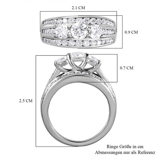 Moissanit Ring - 1,77 ct. image number 4