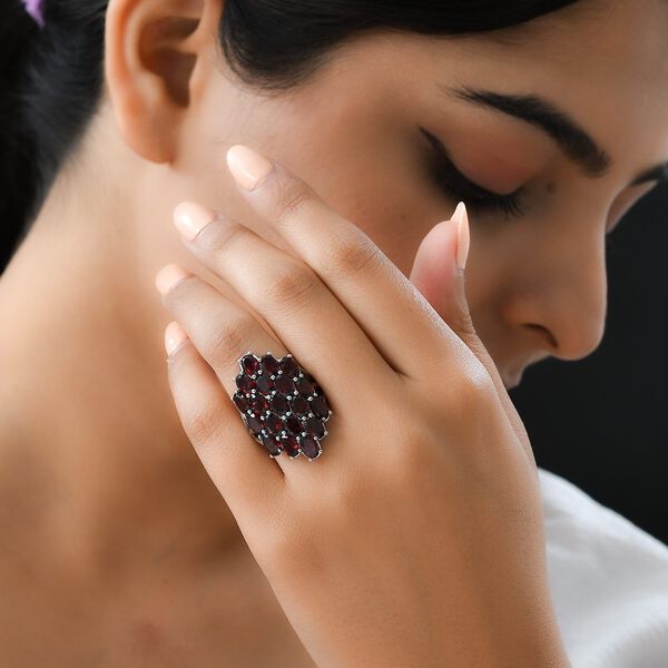 Roter Granat Ring - 8ct. image number 3