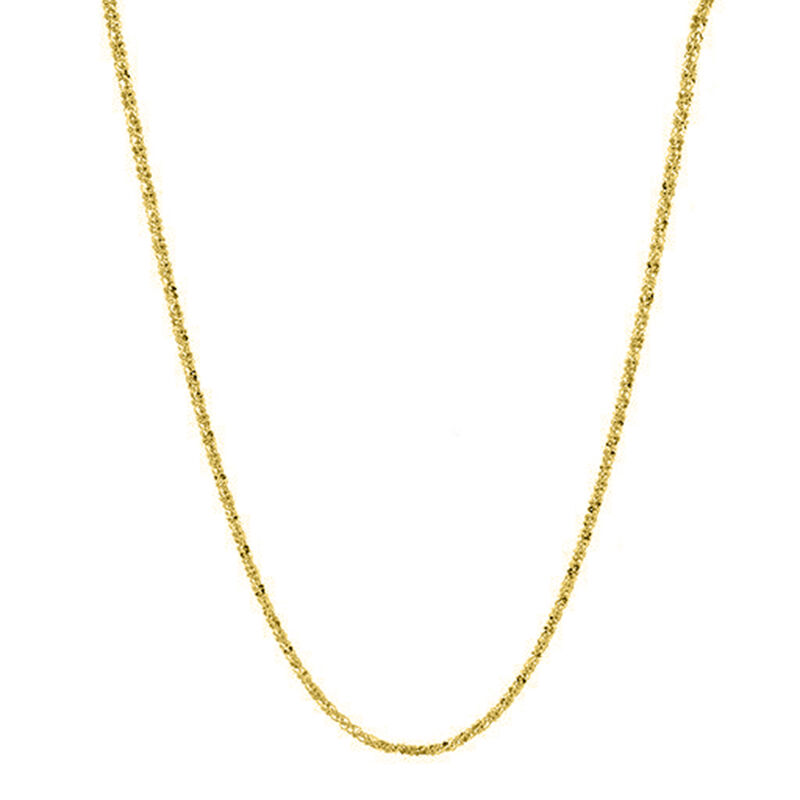 Diamantierte Halskette, ca. 60 cm, 925 Silber Vergoldung ca. 3,70g image number 0