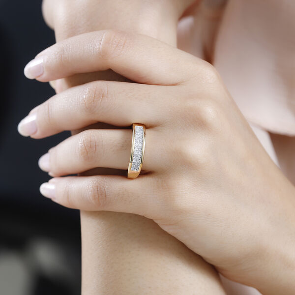 Wei&szlig;er Diamant-Ring - 0,20 ct. image number 2