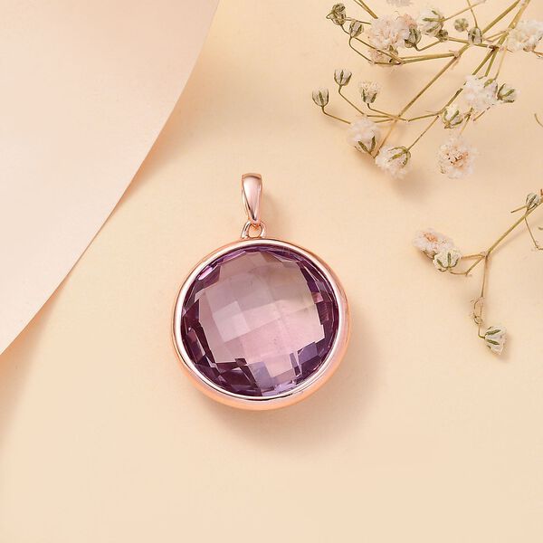 Rose De France Amethyst Anh&auml;nger - 28,37 ct. image number 2