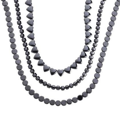 H&auml;matit Schmuckset ca. 50 cm + 5 cm Extender, ca. 550,00 ct.