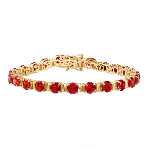 D'Joy Labor Padparadscha Saphir 20cm Armband - 28,36 ct.