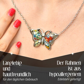 Mehrfarbige Halskette im Murano-Stil