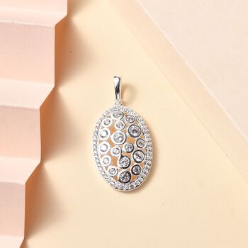 Wei&szlig;er Zirkonia Anh&auml;nger 925 Silber