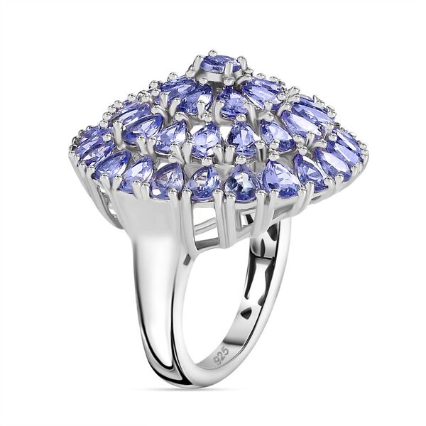 Tansanit Ring, 925 Silber rhodiniert (Gr&ouml;&szlig;e 18.00) ca. 6.68 ct image number 5