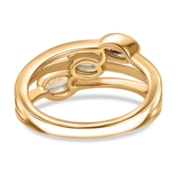 AA Natürlicher goldener Tansanit Ring - 0,69 ct. image number 5