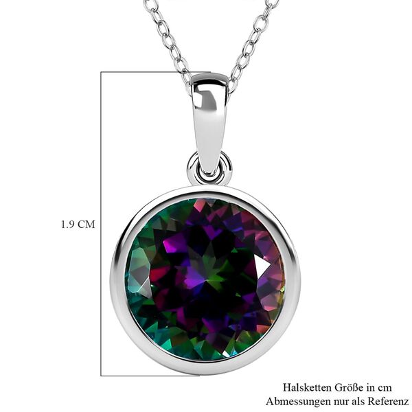 Nordlicht mystischer Topas-Anh&auml;nger mit Kette - 4,39 ct. image number 7