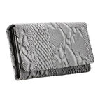 Geldbörse aus 100% geprägtem Leder mit Pythonmuster und RFID Schutz, Schwarz/Weiß image number 3