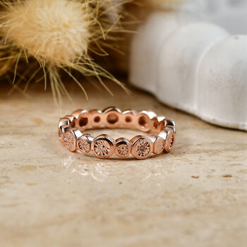 D'Joy Ring mit Champagner Diamantakzent