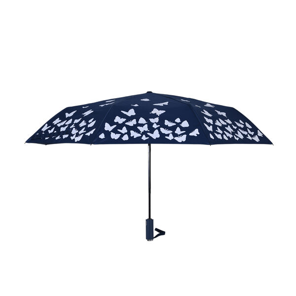 Farbwechsel-Regenschirm, Schmetterling, Dunkelblau image number 0