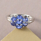 AAA Tansanit-Ring, 925 Silber platiniert  ca. 1,47 ct image number 1