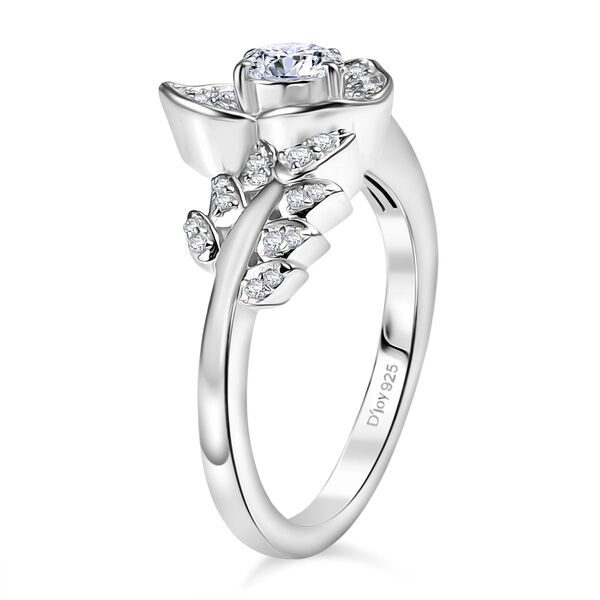 D'Joy Moissanit Ring 925 Silber rhodiniert (Größe 17.00) (10-15 Werktage Lieferzeit) ca. 0.68 ct image number 4