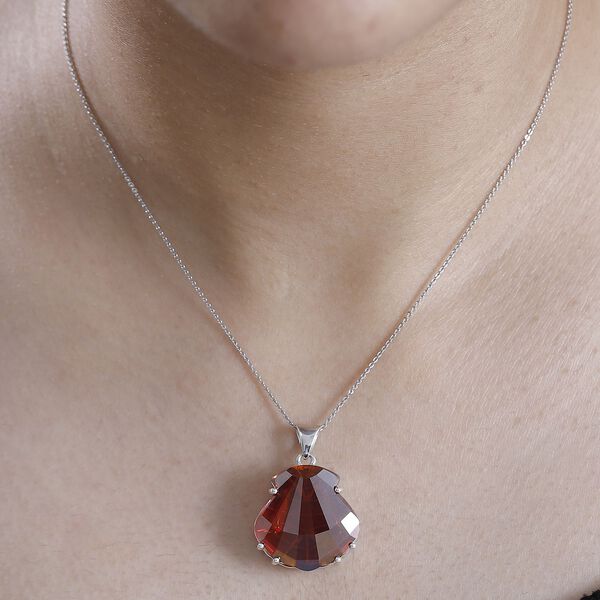 J Francis gefertigt mit SWAROVSKI- Roter Magma Swarovski Kristall Anhänger image number 3