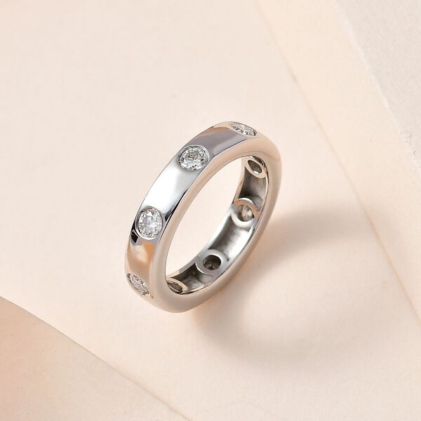 Forever in Love Moissanit Bandring in platiniertem Silber- 0,85 ct. image number 7