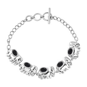 Schwarzes Spinell-Armband, 16,5 cm - 2,77 ct.