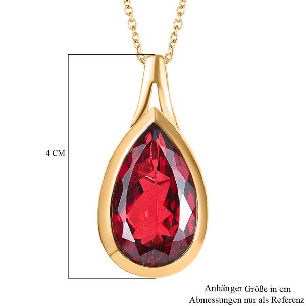 Labor Padparadscha Saphir Anhänger mit 50cm Kette - 21 ct. image number 6