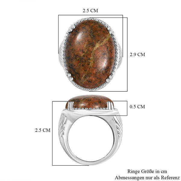 Unakite Ring - 31,31 ct. image number 6