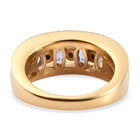 Tansanit und Zirkon Ring 925 Silber vergoldet  ca. 1,45 ct image number 5