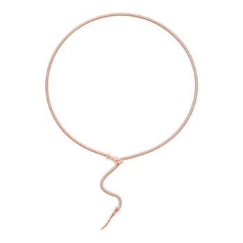 Flexible Schlangenkette, ros&eacute;vergoldet