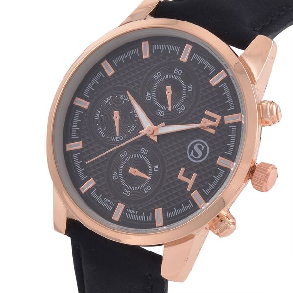 STRADA - Japanisches Uhrwerk, Wasserdicht, Ros&eacute;gold Beschichtung, 23 cm image number 4